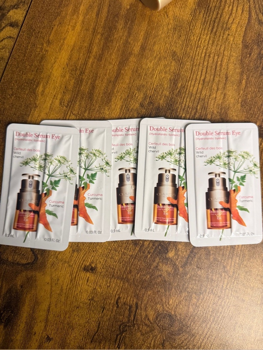 Clarins Double Serum Eye Sample Packets 0.15OZ NEW